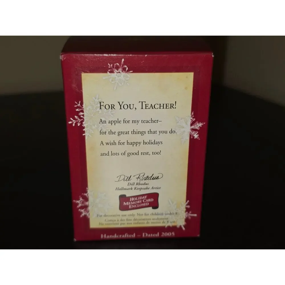 2005 Hallmark Keepsake Ornament For‎ You, Teacher!